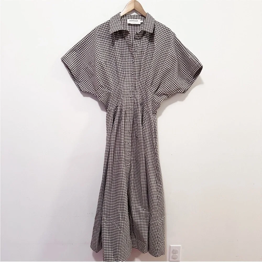 Anthropologie The Tobie Studded Shirt Dress by Exquise - Picture 9 of 12
